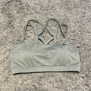 Grey Nike sports bra
